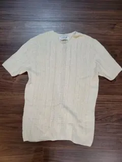 green label relaxing オフホワイト リネンニット