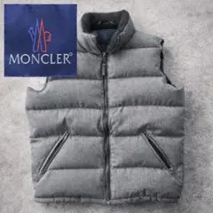 MONCLER グレー ダウンベスト
