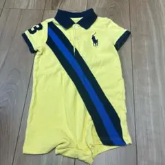 Ralph Lauren イエロー ポロロンパース 9M 75