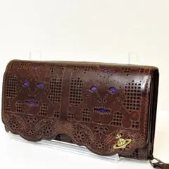 廃盤品✨希少】ヴィヴィアン 長財布 スカル ドクロ レザー パンチング 