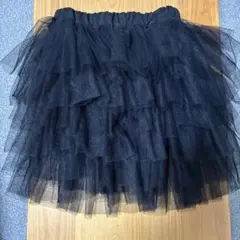 チュールスカート　黒