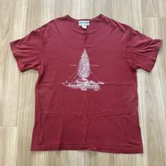 SASSAFRAS バーガンディ Tシャツ Mのサムネイル