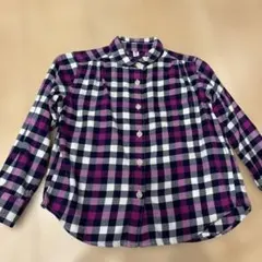 ユニクロ　フランネル　チェックシャツ　110