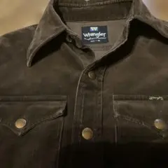 ビンテージ70s80s Wrangler コーデュロイシャツ M ダークブラウン