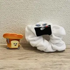 【美品】パンどろぼう クリップ＆シュシュ セット カプセルトイ