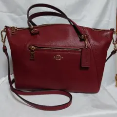 COACH ショルダーバッグ ボルドー 花柄 転売しない方のみお安くします。 COACH ショルダーバッグ ボルドー 花柄 転売しない方のみお安くします