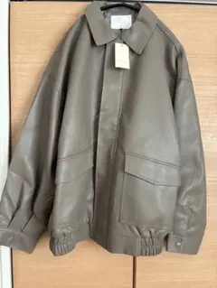 新品《ehka sopo 》フェイクレザージャケットのサムネイル