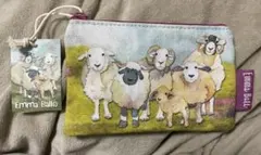 Emma Ball 羊イラスト ポーチ