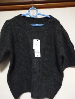 ☺️新品・タグ付き☺️coca ヤク風半袖ケ―ブルニットセーター S