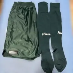ATHLETA ダークグリーン ハーフパンツ・ソックスセット