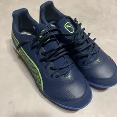 PUMA KING サッカーシューズ ネイビー/ライム