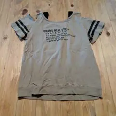 Tシャツ　肩出し　SHISKY　160