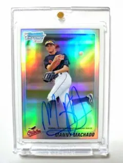 MANNY MACHADO 1st Bowman Chrome auto Ref