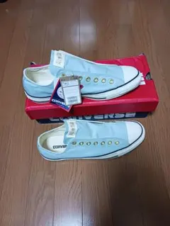 新品未使用コンバース スニーカー28cm水色10%値下げ