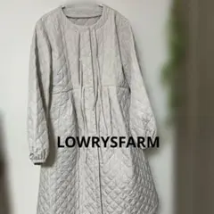 LOWRYSFARM キルティングコート 薄手 リボン フリーサイズ