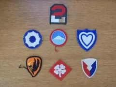 1950-60年代の米陸軍制服の部隊パッチ7枚