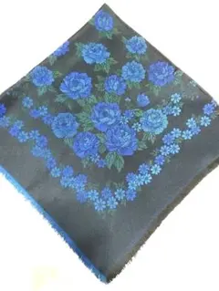 ストール　ショール　マフラー　花柄　大判　秋 冬 春　128 X 128