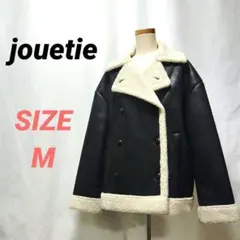 jouetie　ジュエティ　エコムートンジャケット　レディース　M　黒　内側ボア