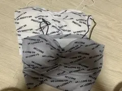 WE WELCOME ロゴキャミソールセット