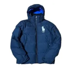 【極美品/希少XL】ポロラルフローレン ダウンジャケット ビッグポニー 紺 青