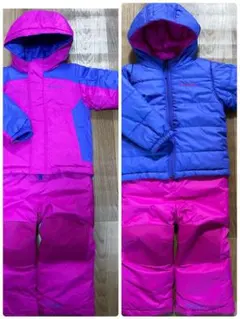 Colombia スキー　スノボ　雪遊び　ウェア　リバーシブル　3T 100㎝