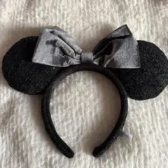 ミッキー耳カチューシャ 黒とグレー