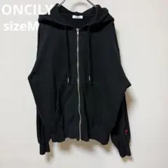 【完売品】ONCILY ディズニーコラボ ミッキー刺繍 ダブルジップパーカー M