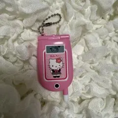 サンリオキャラクターズ ガラケー風ミラーチャーム ハローキティ ピンク