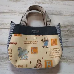 ラウンドトートバック　アン＆アンディ❣️　ハンドメイド❣️