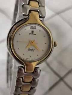 美品　CYMA Sealord 　SWISS　1862　クォーツ 腕時計稼働品のサムネイル