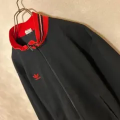 80s　人気古着　アディダス　トレフォイル　デサント製　トラックジャケット　レア