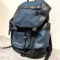 美品 コーチ テレイン トレックパック リュック 大容量 PC収納 B4 レザー