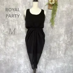 購入者さまあり　ノースリーブワンピース ロング 透け感 シアー 黒 M