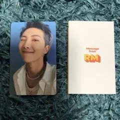 ナムジュンButterトレカ、BTS、RM、メッセージカード