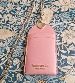 ケイトスペード　フラグメントケースパスケース ネックストラップ付き