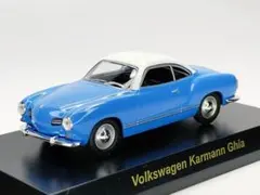 京商 1/64 ミニカー「フォルクスワーゲンカルマンギア」水色　開封品のサムネイル