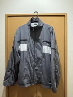 古着 90s ビンテージ Reebok ナイロンジャケット グレー M