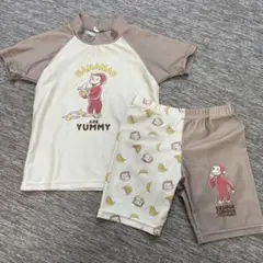 おさるのジョージ　水着　上下　セットアップ　100cm 100サイズ