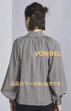 最終お値下げ⭐︎VONDEL*フォンデル*スタンドカラーブラウス*バルーンスリーブ