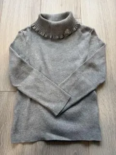 familiar タートルネックセーター 100cm グレー