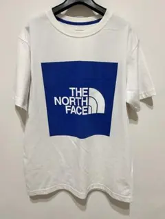 THE NORTH FACE ロゴTシャツ 白青 メンズL