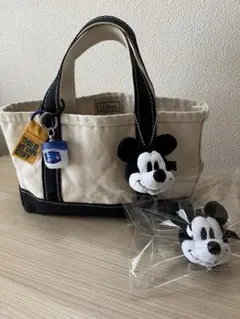 新品☆レトロミッキーキーホルダーDisney☆DENIM DUNGAREE好き