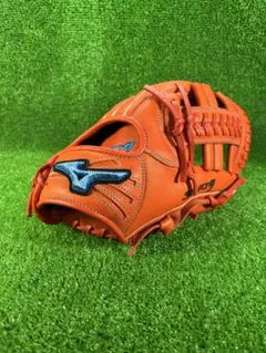 Mizuno ISAI 軟式用 グローブ ブルー オレンジ - メルカリ