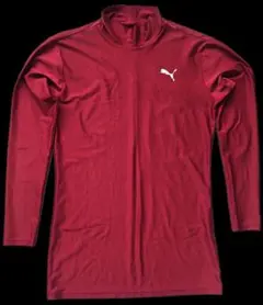 Puma 赤 タートルネックシャツ 長袖