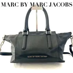 【良品】マークジェイコブス レザー 2WAY ショルダーバッグ ブラック