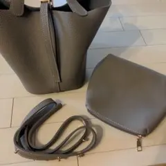 【美品】レザートートバッグ 取り外し可能ストラップ付き