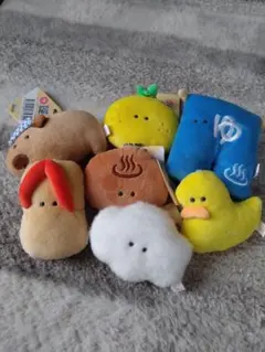 つぶらな瞳の温泉マスコット７個