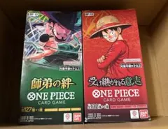 ワンピースカード　受け継がれる意志 師弟の絆　box セット　テープ付き