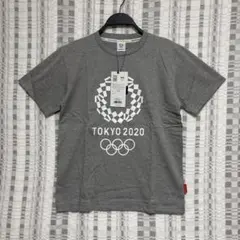 未使用★東京2020 公式 半袖 Tシャツ オリンピック エンブレム S グレー