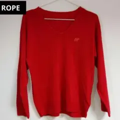 【新品】ROPE Vネック セーター ピンク Mサイズ タグ付き ピンク